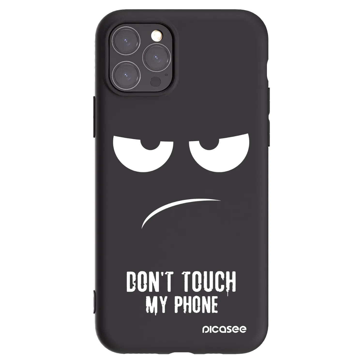 Picasee fekete szilikon tok az alábbi mobiltelefonokra Apple iPhone 11 Pro - Don't Touch My Phone