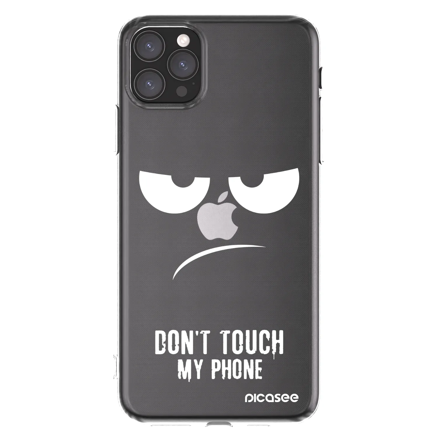Picasee átlátszó szilikon tok az alábbi mobiltelefonokra Apple iPhone 11 Pro Max - Don't Touch My Phone