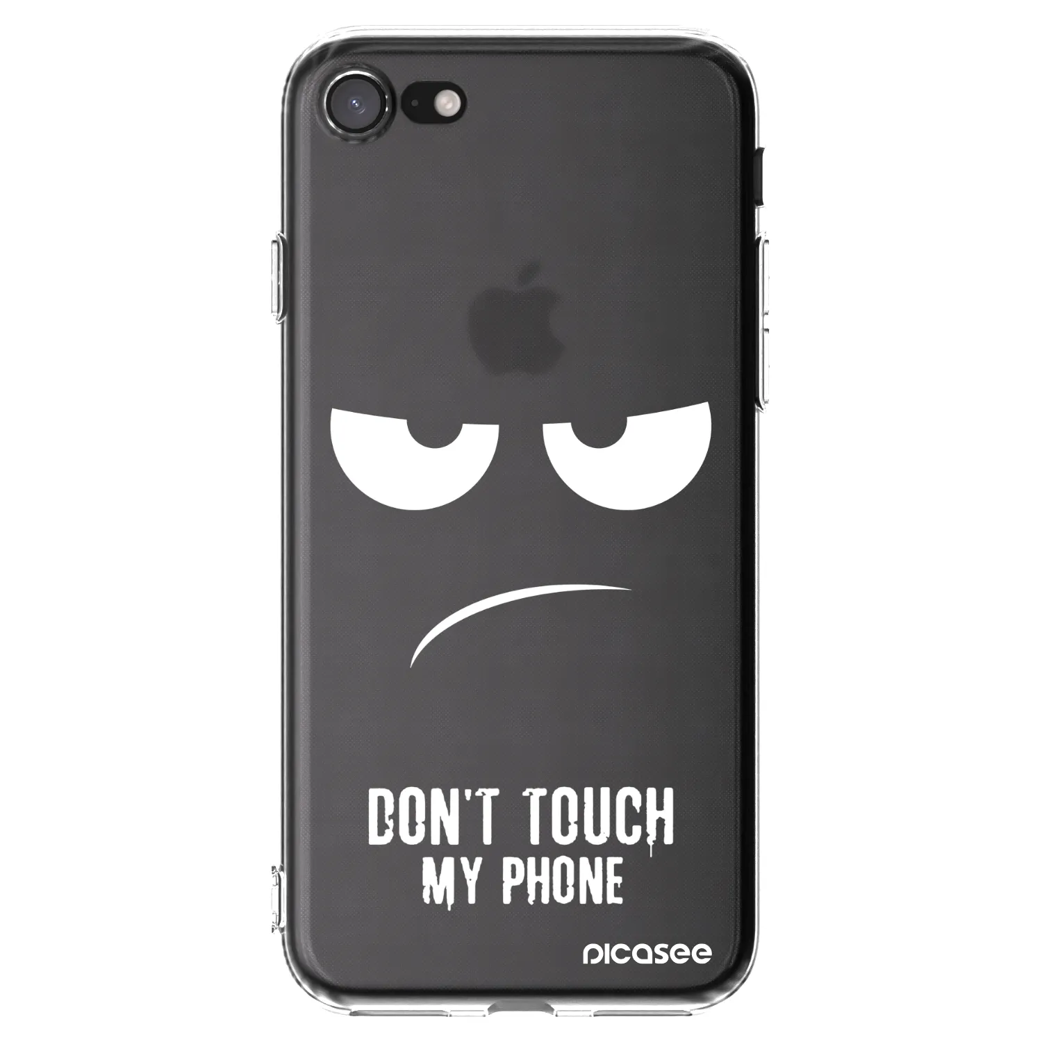Picasee átlátszó szilikon tok az alábbi mobiltelefonokra Apple iPhone 8 - Don't Touch My Phone