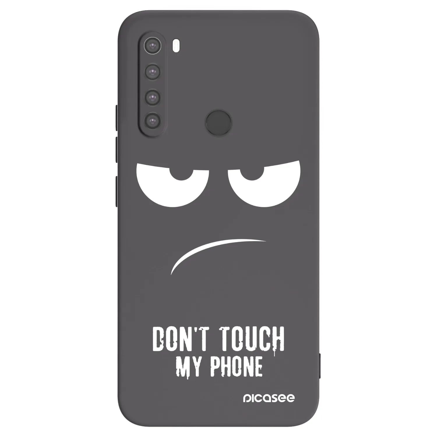 Picasee fekete szilikon tok az alábbi mobiltelefonokra Xiaomi Redmi Note 8 - Don't Touch My Phone