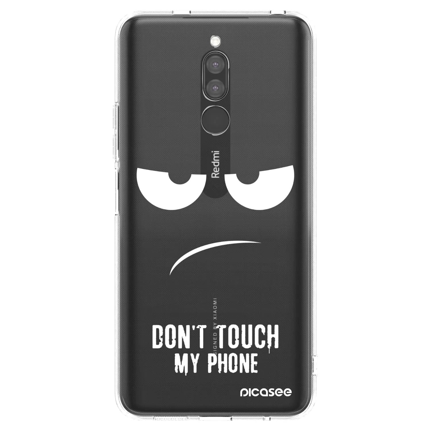 Picasee átlátszó szilikon tok az alábbi mobiltelefonokra Xiaomi Redmi 8 - Don't Touch My Phone