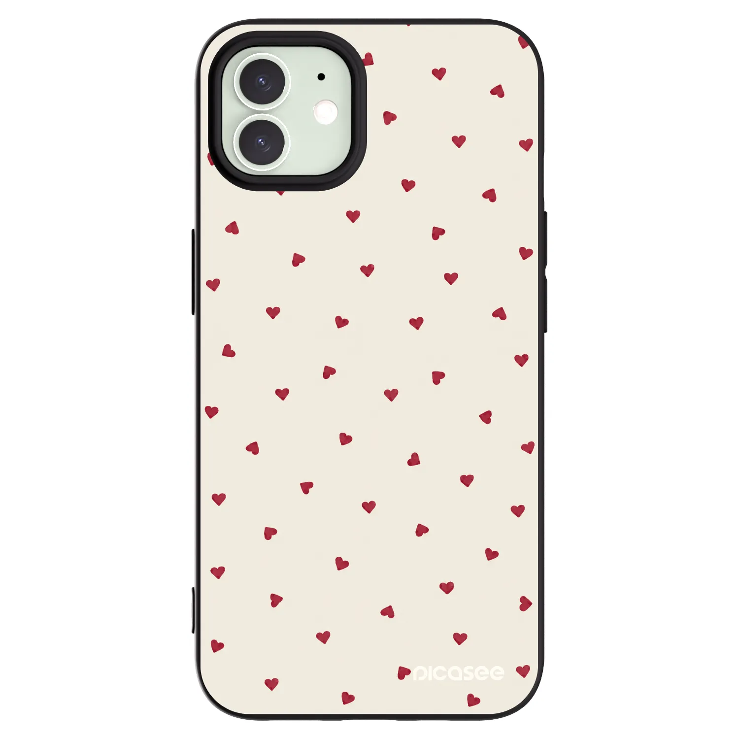 Picasee fekete szilikon tok az alábbi mobiltelefonokra Apple iPhone 12 - Little Love