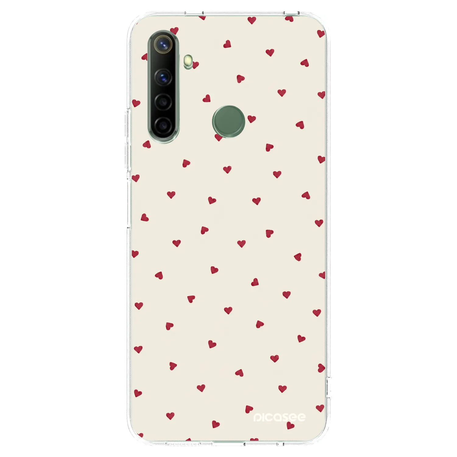 Picasee átlátszó szilikon tok az alábbi mobiltelefonokra Realme 6i - Little Love