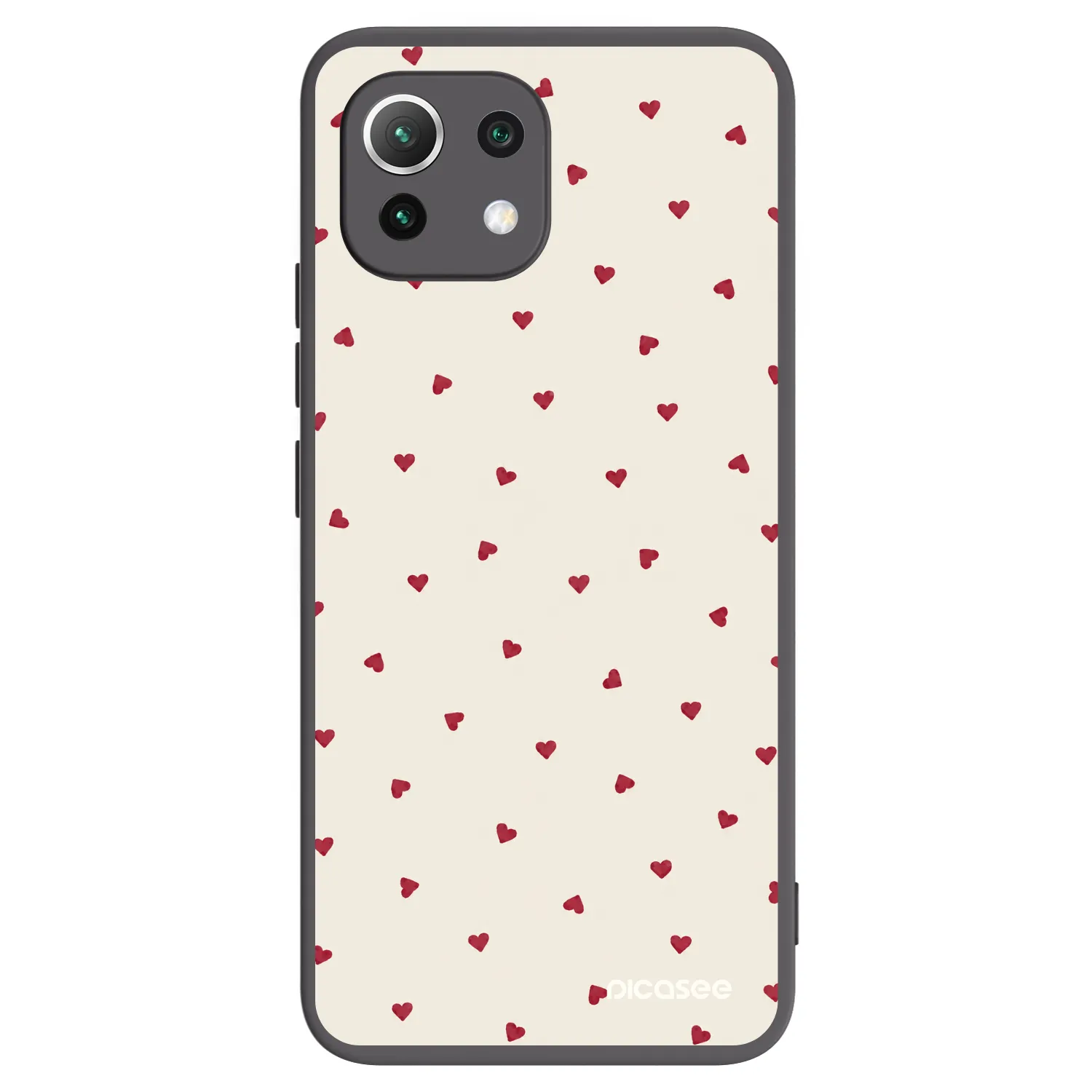 Picasee fekete szilikon tok az alábbi mobiltelefonokra Xiaomi Mi 11 Lite - Little Love