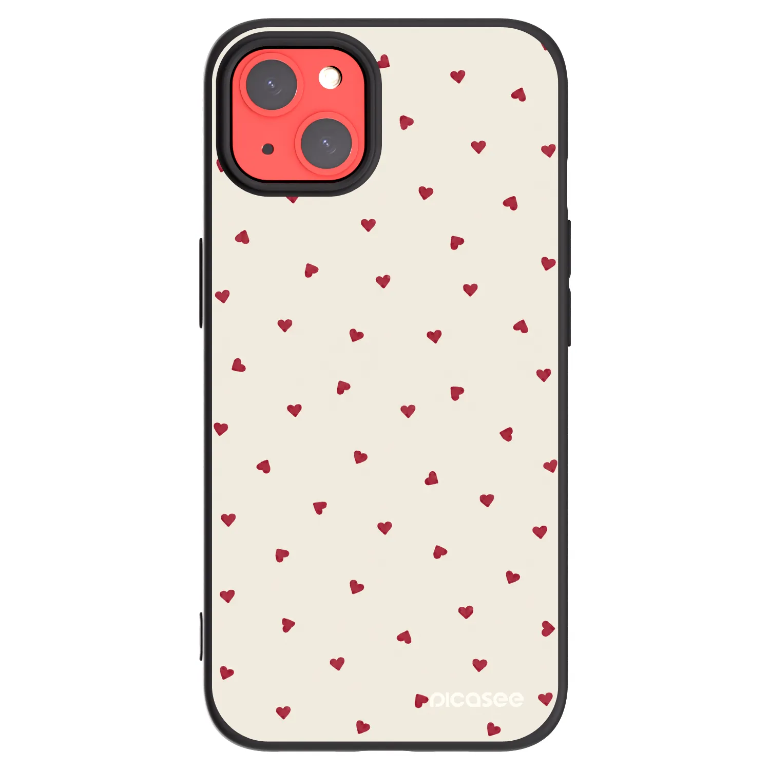 Picasee fekete szilikon tok az alábbi mobiltelefonokra Apple iPhone 13 - Little Love