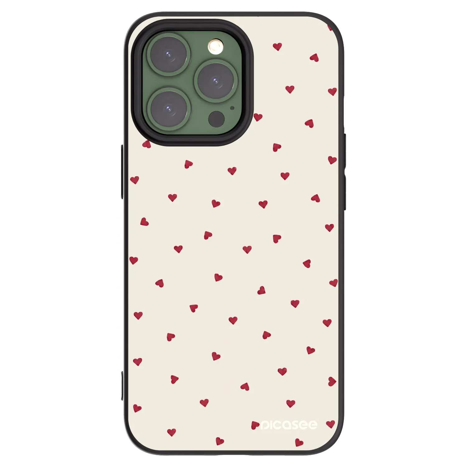 Picasee fekete szilikon tok az alábbi mobiltelefonokra Apple iPhone 13 Pro - Little Love