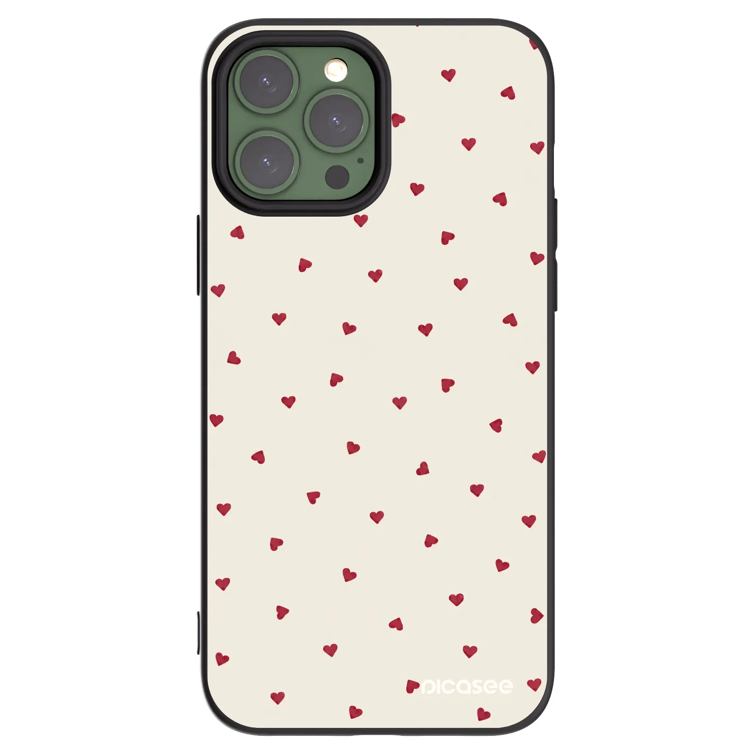 Picasee fekete szilikon tok az alábbi mobiltelefonokra Apple iPhone 13 Pro Max - Little Love