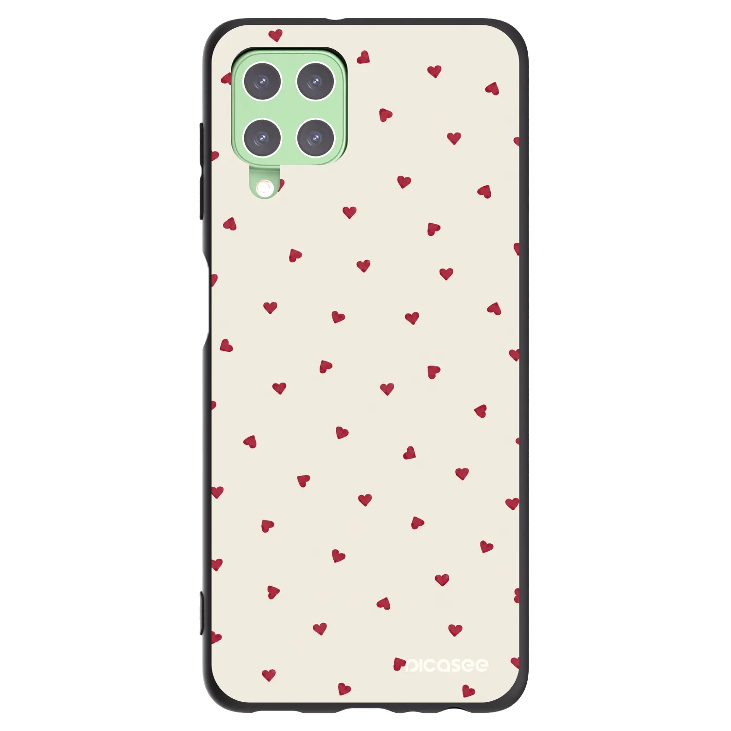 Picasee fekete szilikon tok az alábbi mobiltelefonokra Samsung Galaxy A22 A225F 4G - Little Love