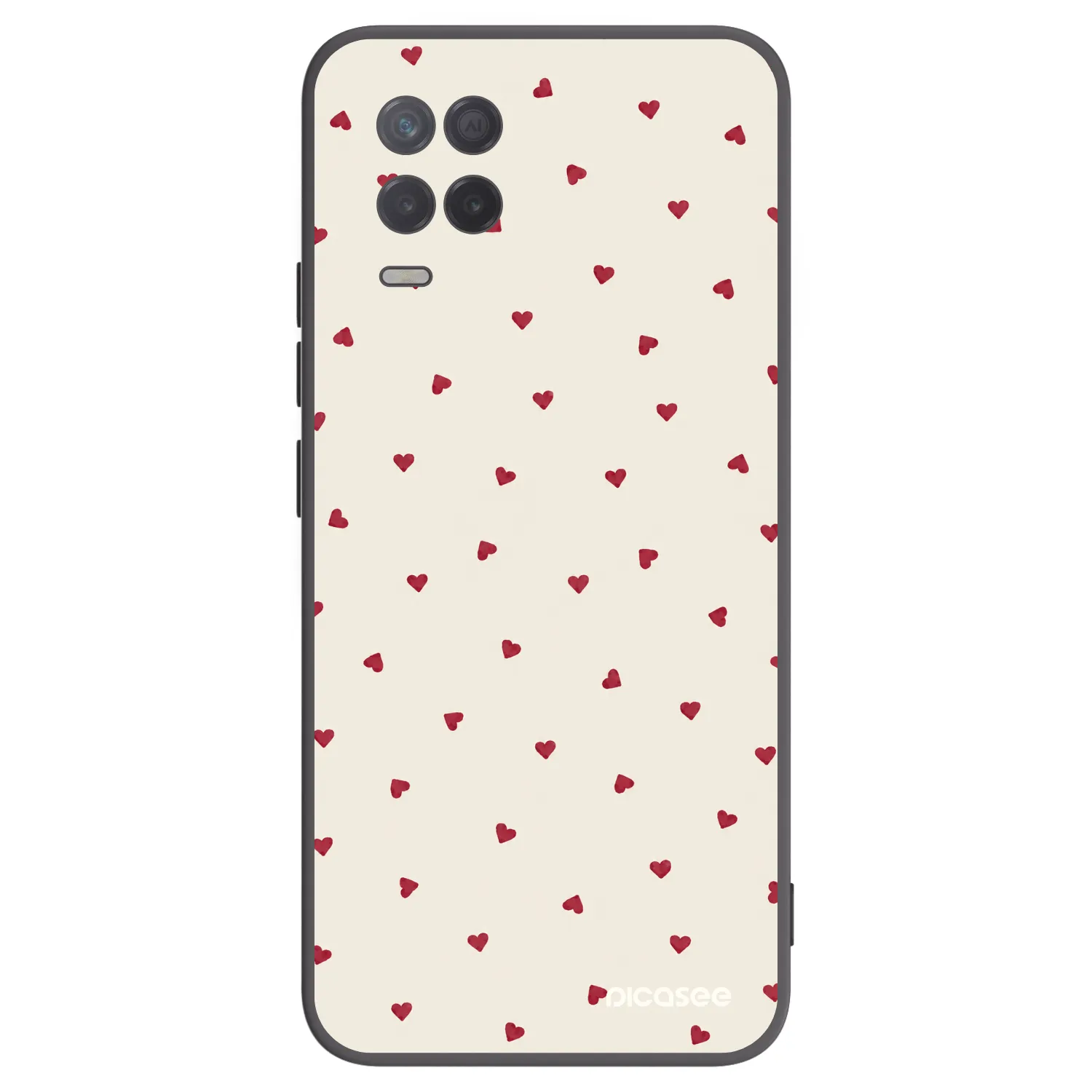 Picasee fekete szilikon tok az alábbi mobiltelefonokra Realme 8 5G - Little Love