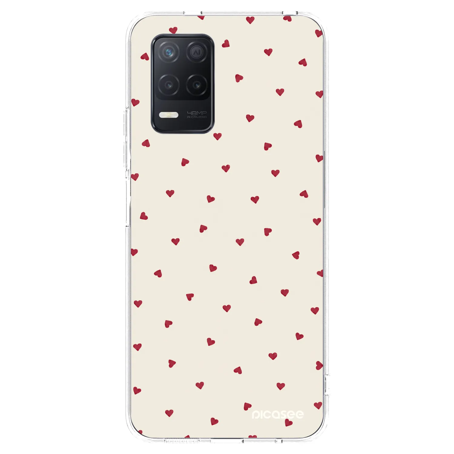 Picasee átlátszó szilikon tok az alábbi mobiltelefonokra Realme 8 5G - Little Love