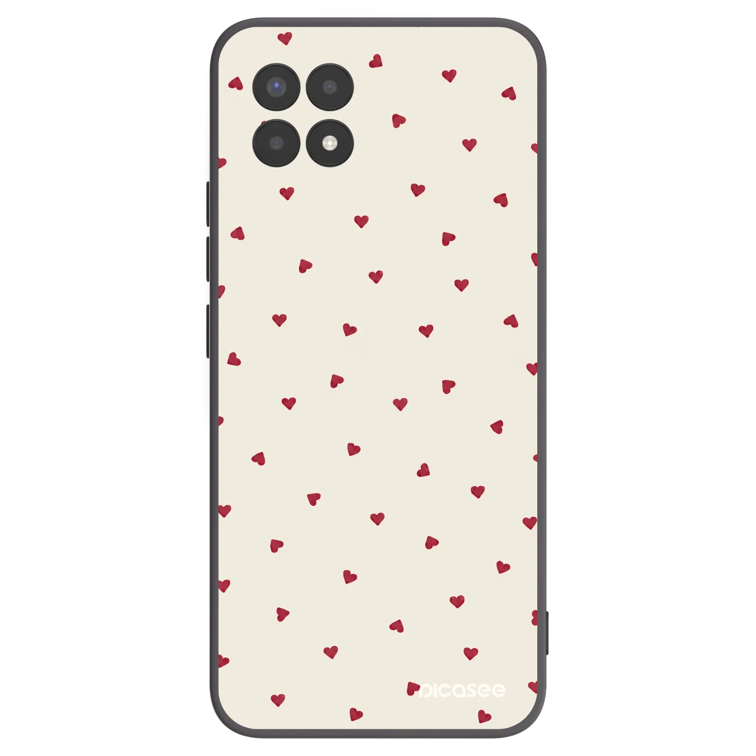 Picasee fekete szilikon tok az alábbi mobiltelefonokra Realme 8i - Little Love