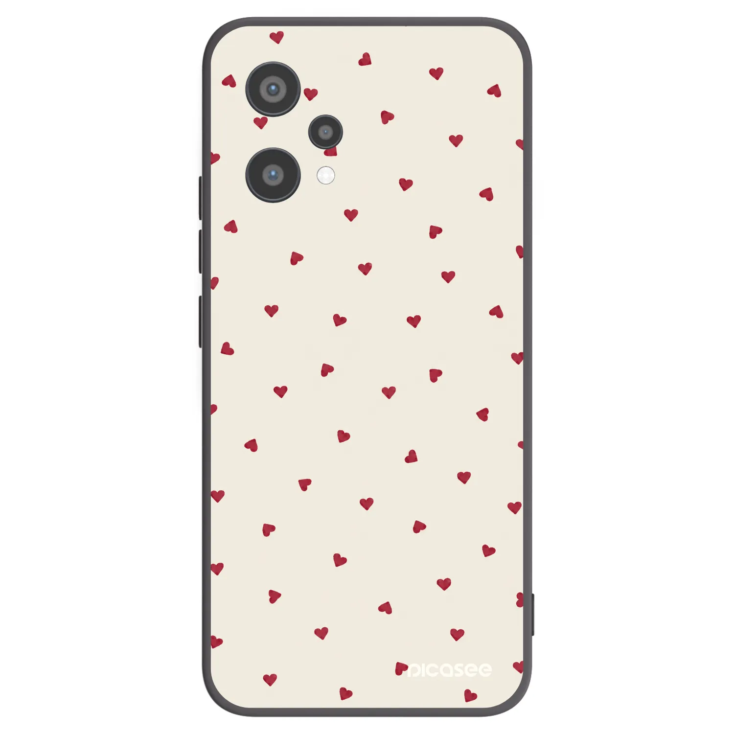 Picasee fekete szilikon tok az alábbi mobiltelefonokra Realme 9 Pro 5G - Little Love