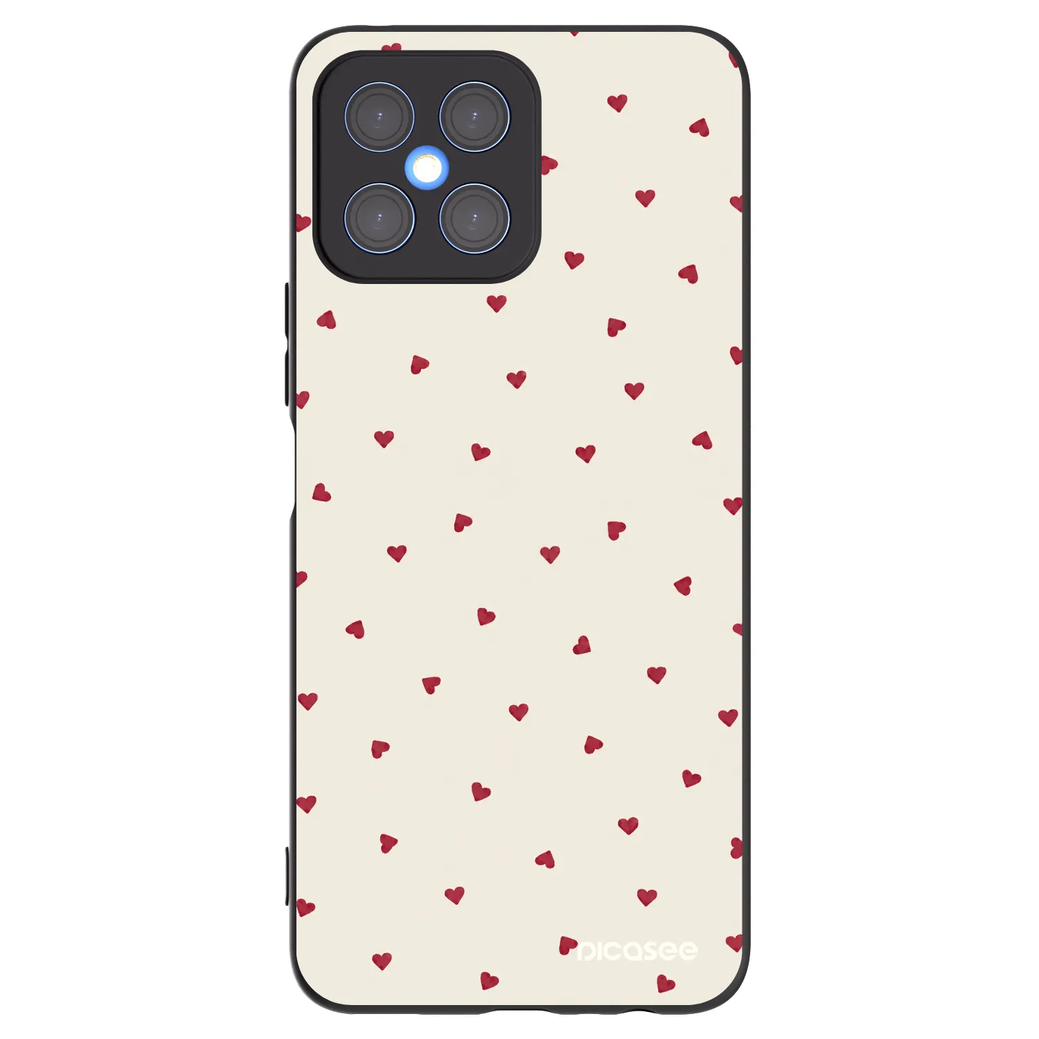 Picasee fekete szilikon tok az alábbi mobiltelefonokra Honor X8 4G - Little Love