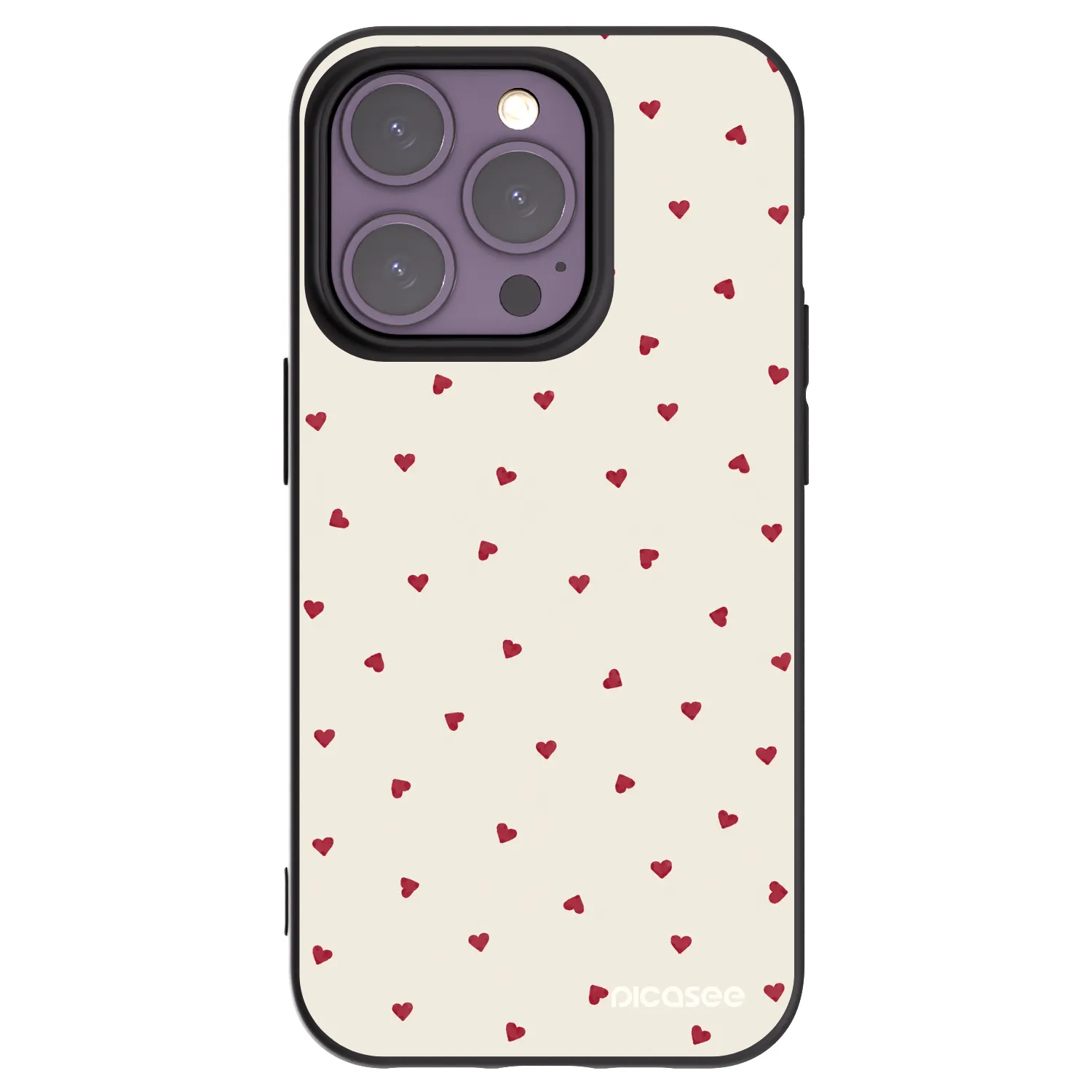 Picasee fekete szilikon tok az alábbi mobiltelefonokra Apple iPhone 14 Pro - Little Love