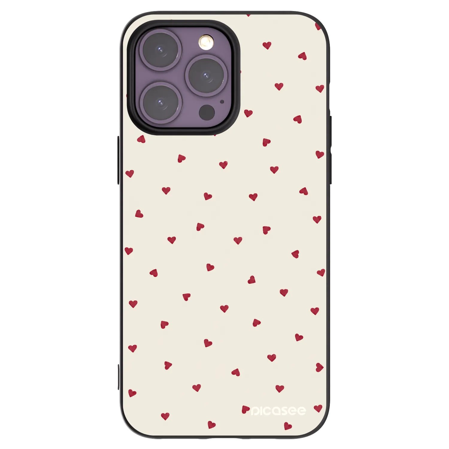 Picasee fekete szilikon tok az alábbi mobiltelefonokra Apple iPhone 14 Pro Max - Little Love