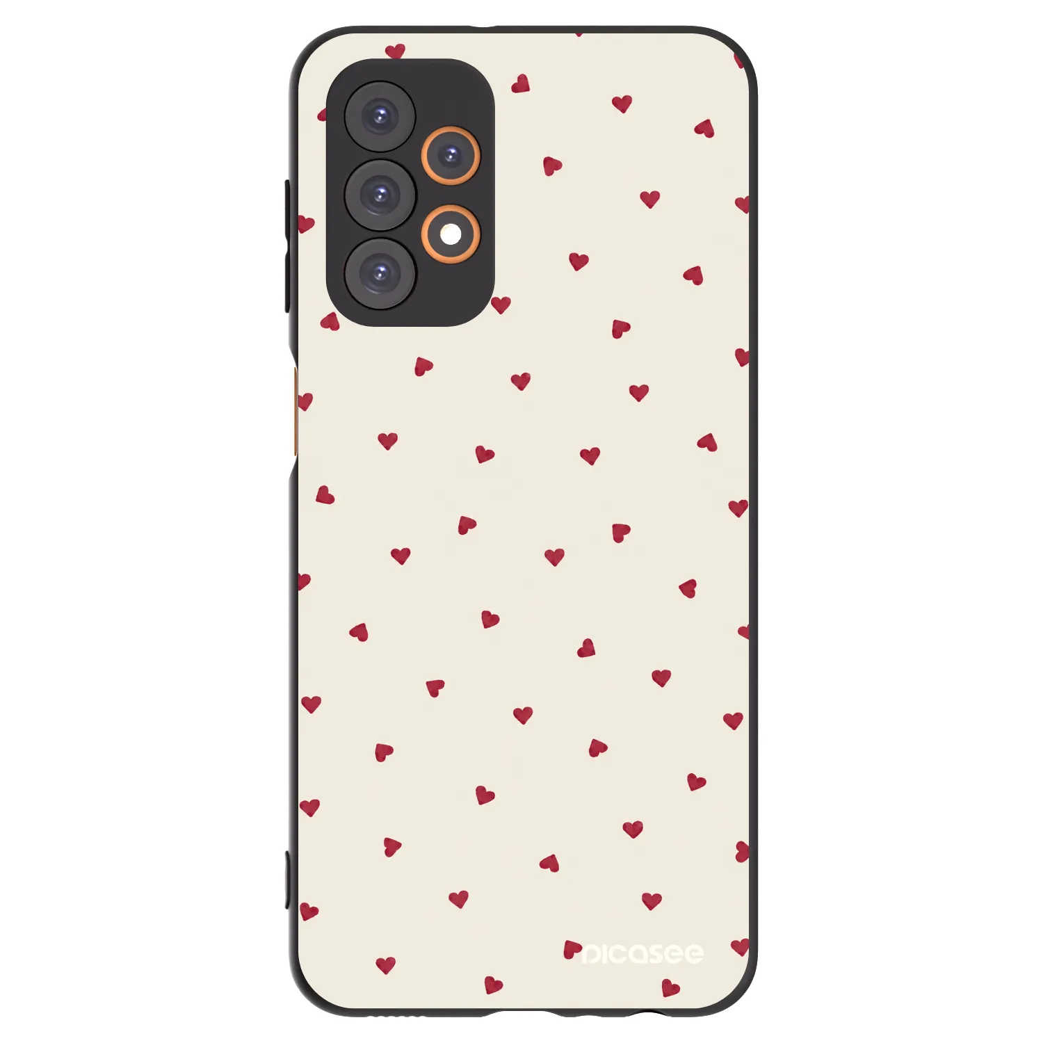 Picasee fekete szilikon tok az alábbi mobiltelefonokra Samsung Galaxy A23 A235F 4G - Little Love
