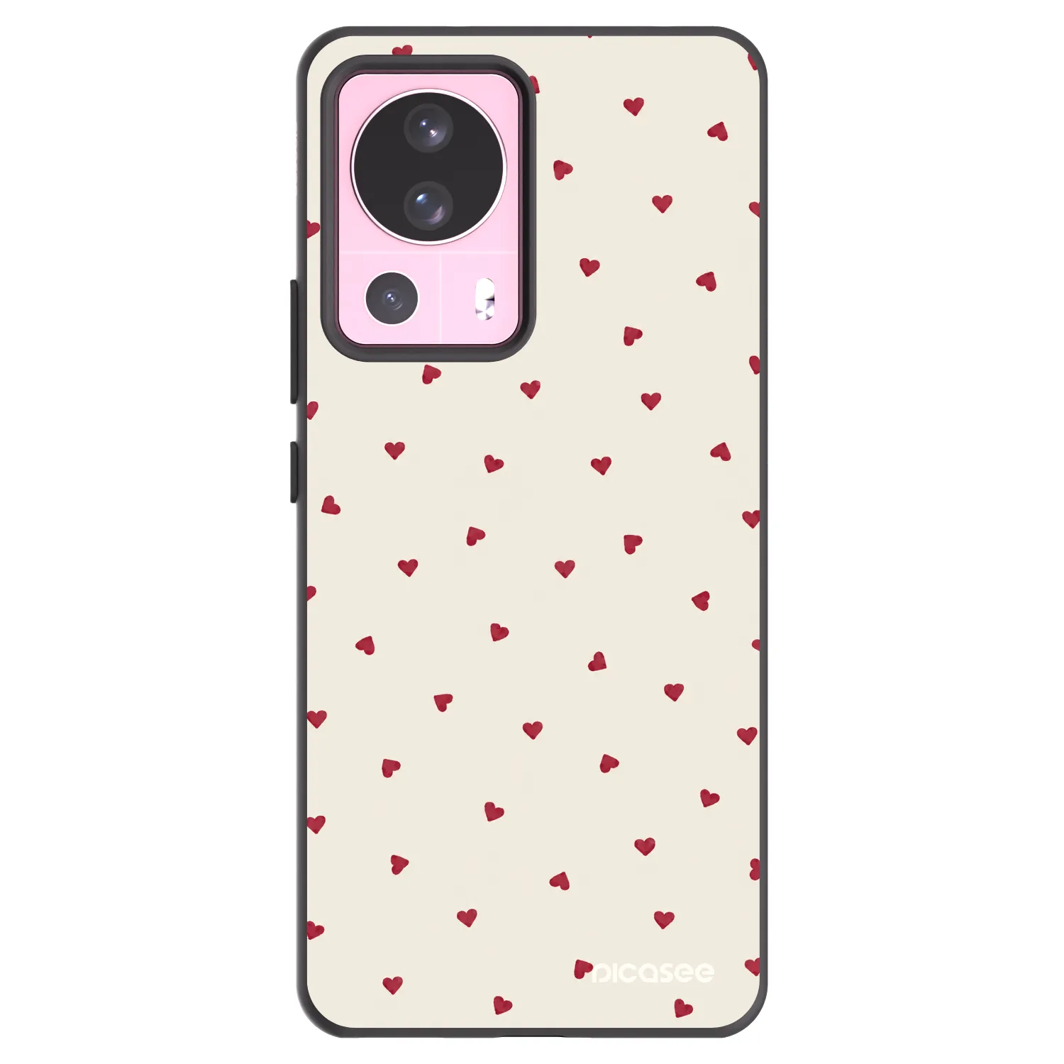 Picasee fekete szilikon tok az alábbi mobiltelefonokra Xiaomi 13 Lite - Little Love