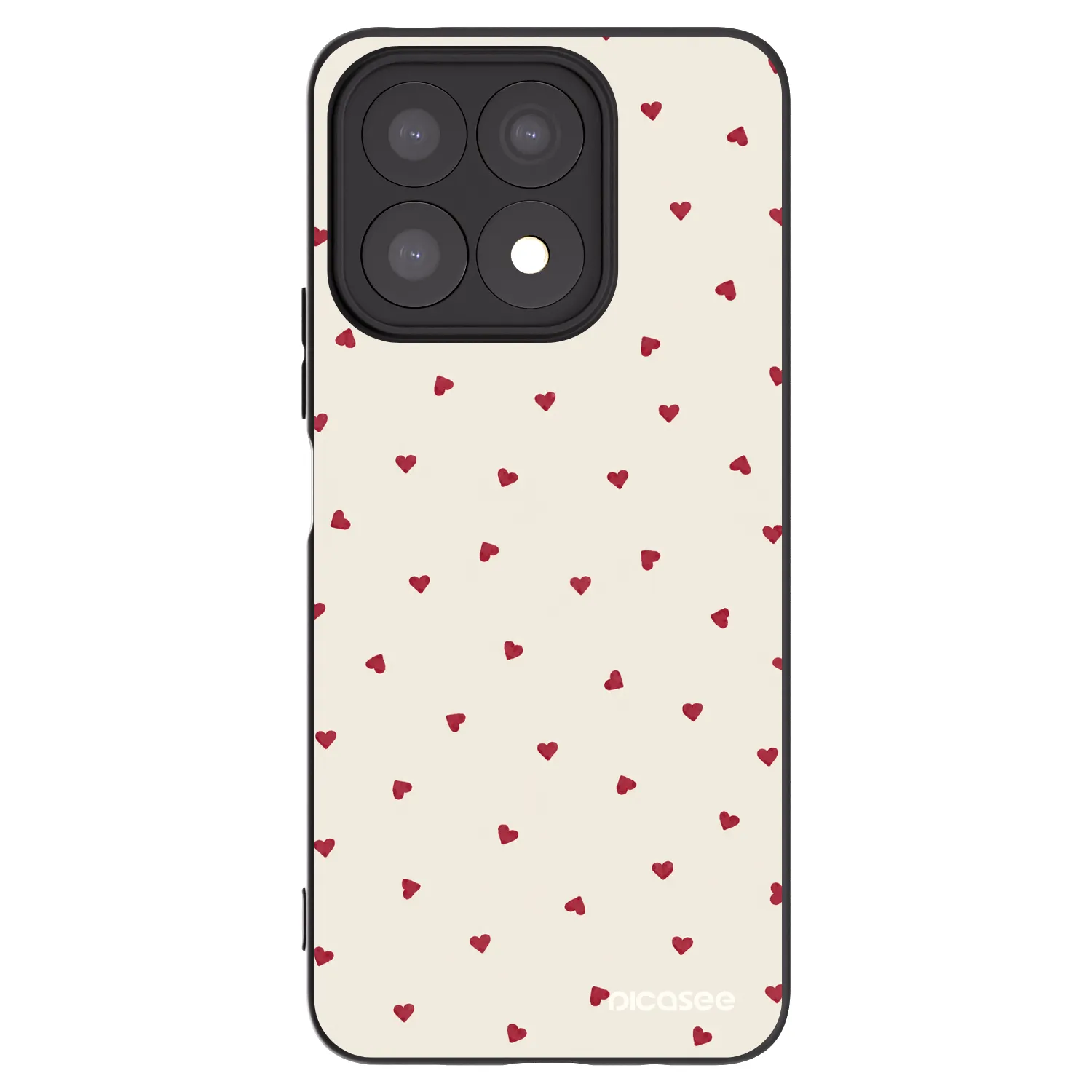Picasee fekete szilikon tok az alábbi mobiltelefonokra Honor X8a - Little Love