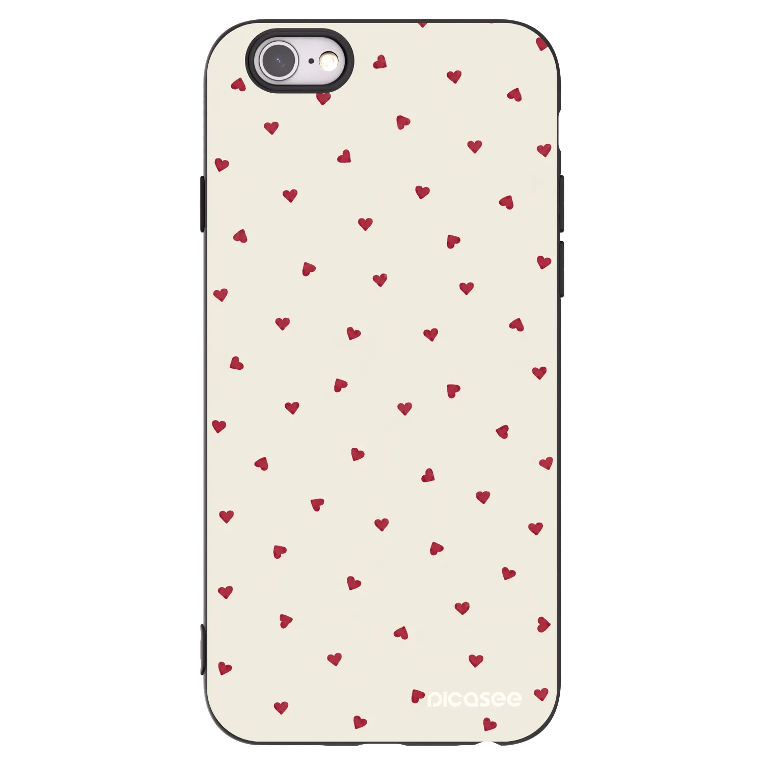 Picasee fekete szilikon tok az alábbi mobiltelefonokra Apple iPhone 6/6S - Little Love