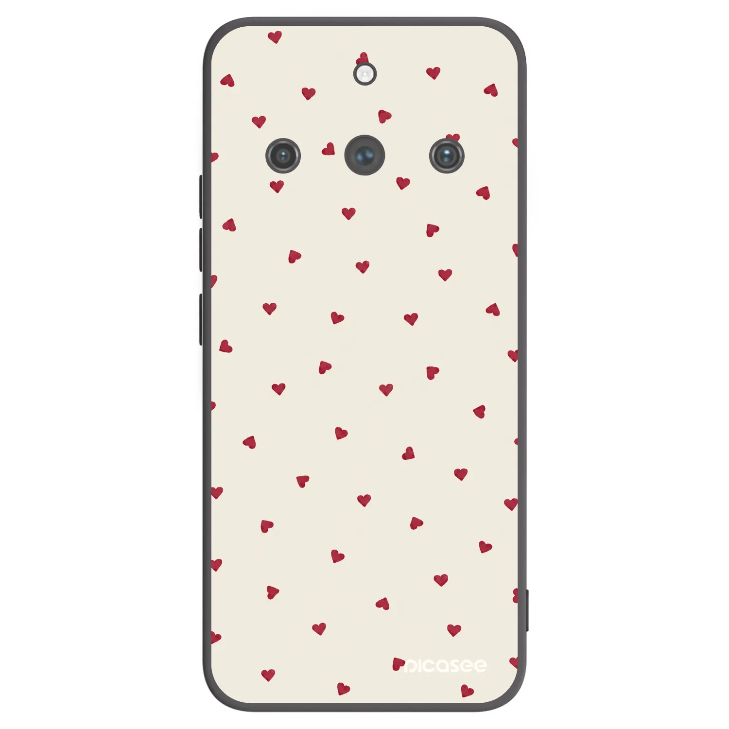 Picasee fekete szilikon tok az alábbi mobiltelefonokra Realme 11 Pro+ - Little Love