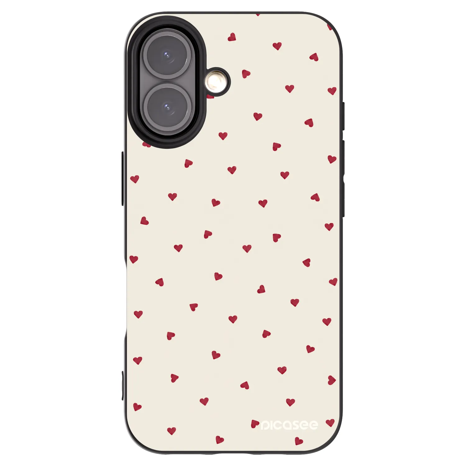 Picasee fekete szilikon tok az alábbi mobiltelefonokra Apple iPhone 16 - Little Love