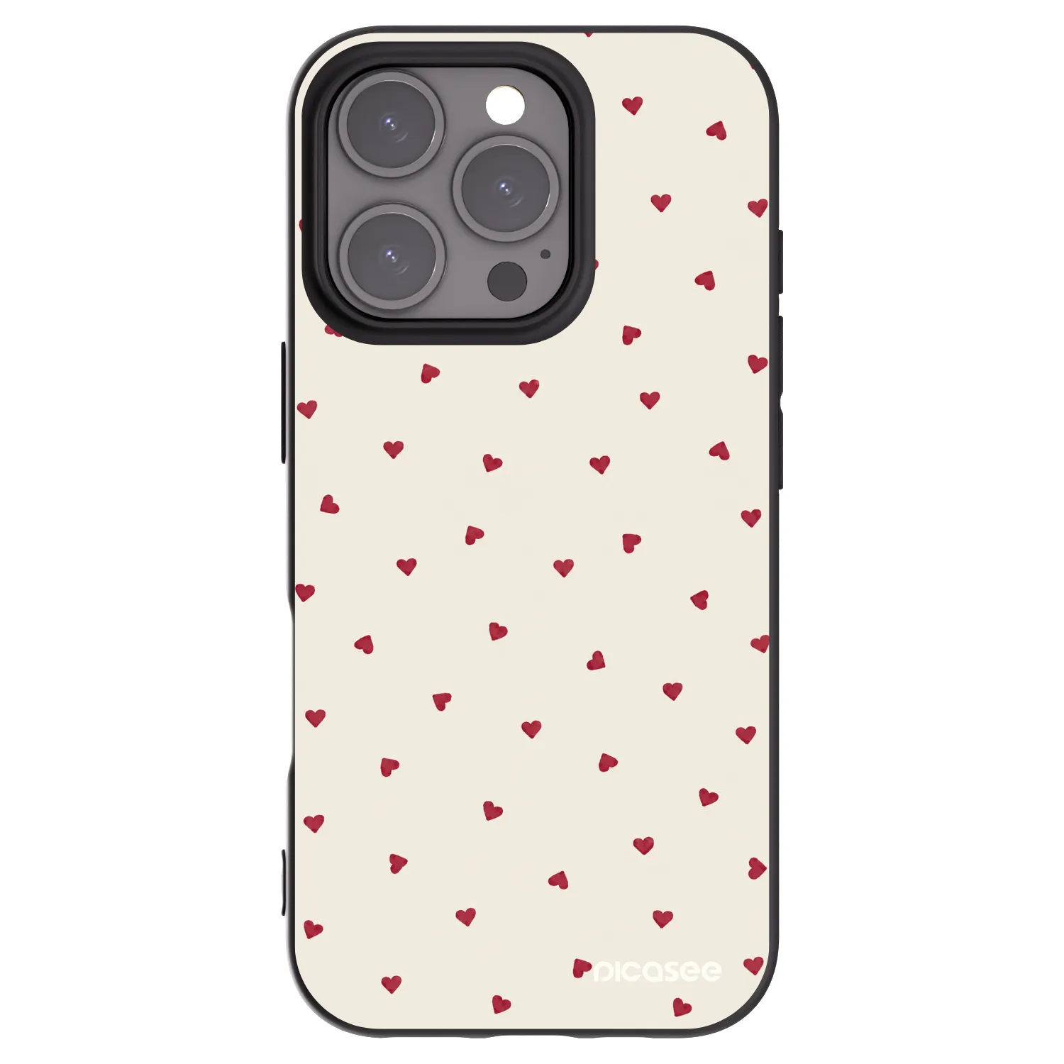 Picasee fekete szilikon tok az alábbi mobiltelefonokra Apple iPhone 16 Pro - Little Love