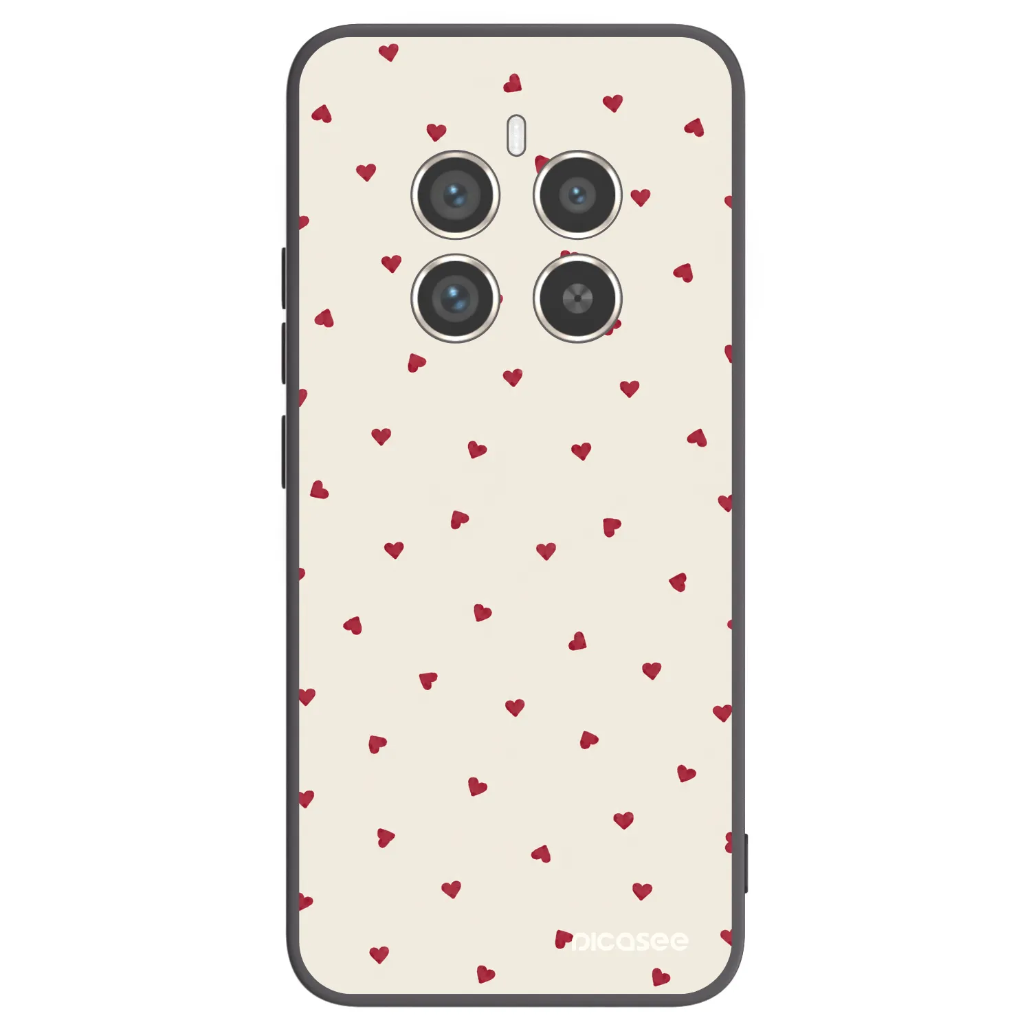 Picasee fekete szilikon tok az alábbi mobiltelefonokra Realme 12 Pro 5G - Little Love