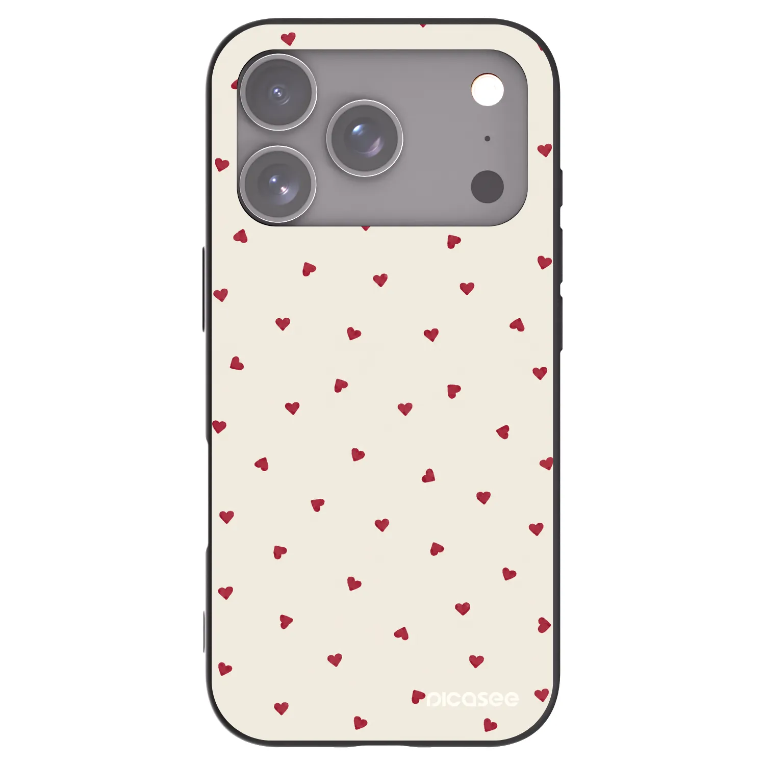 Picasee fekete szilikon tok az alábbi mobiltelefonokra Apple iPhone 17 Pro - Little Love