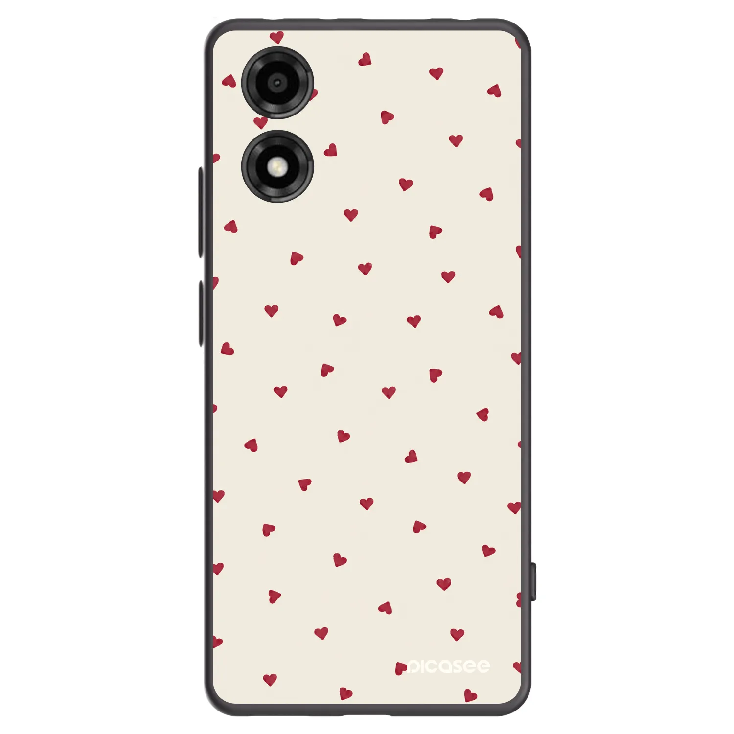 Picasee fekete szilikon tok az alábbi mobiltelefonokra Motorola Moto E14 - Little Love