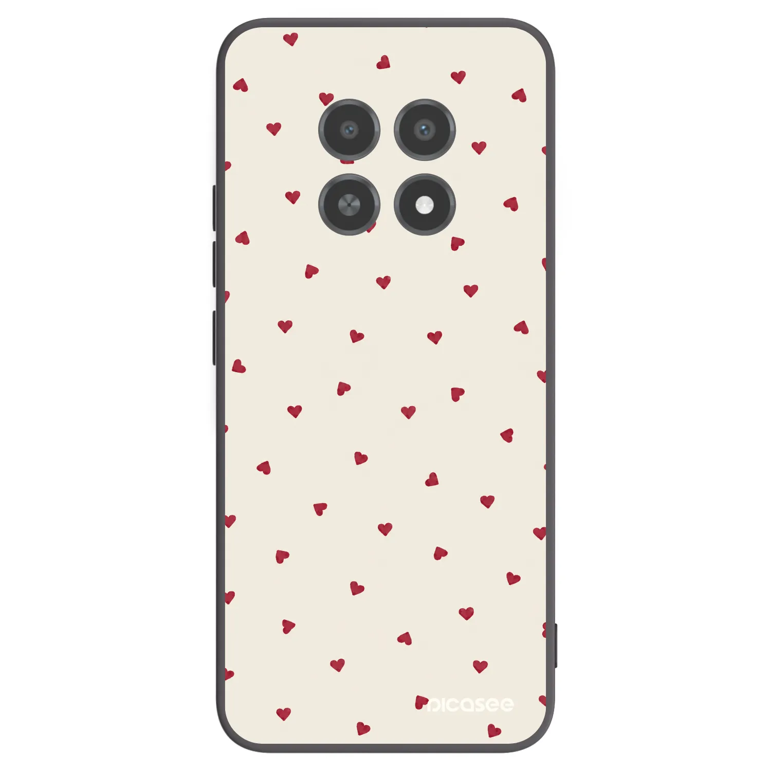 Picasee fekete szilikon tok az alábbi mobiltelefonokra Realme 12X - Little Love