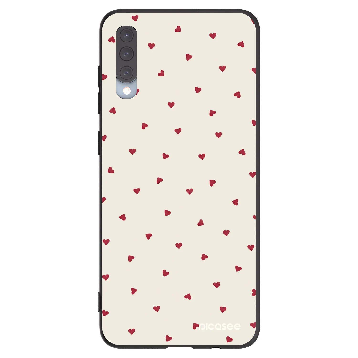 Picasee fekete szilikon tok az alábbi mobiltelefonokra Samsung Galaxy A70 A705F - Little Love