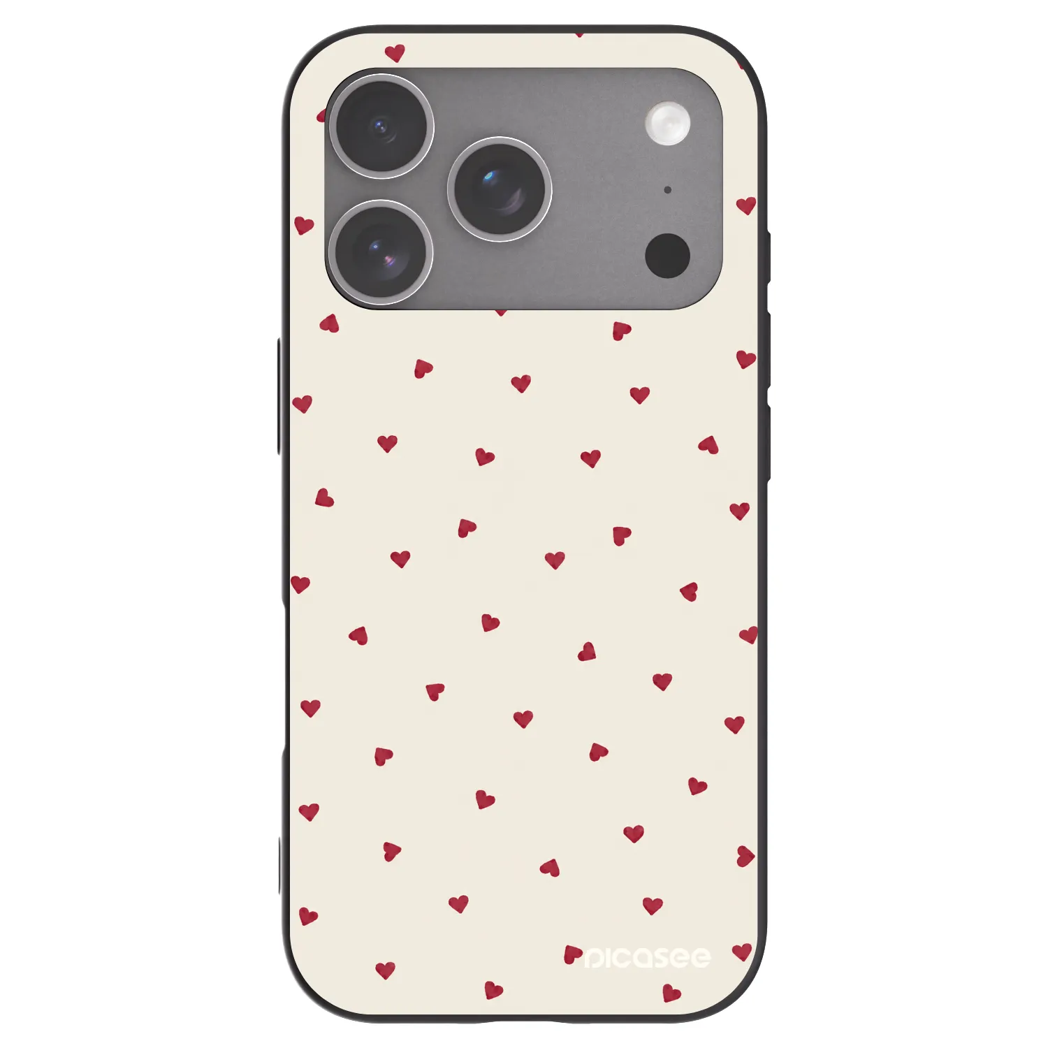 Picasee fekete szilikon tok az alábbi mobiltelefonokra Apple iPhone 18 Pro - Little Love