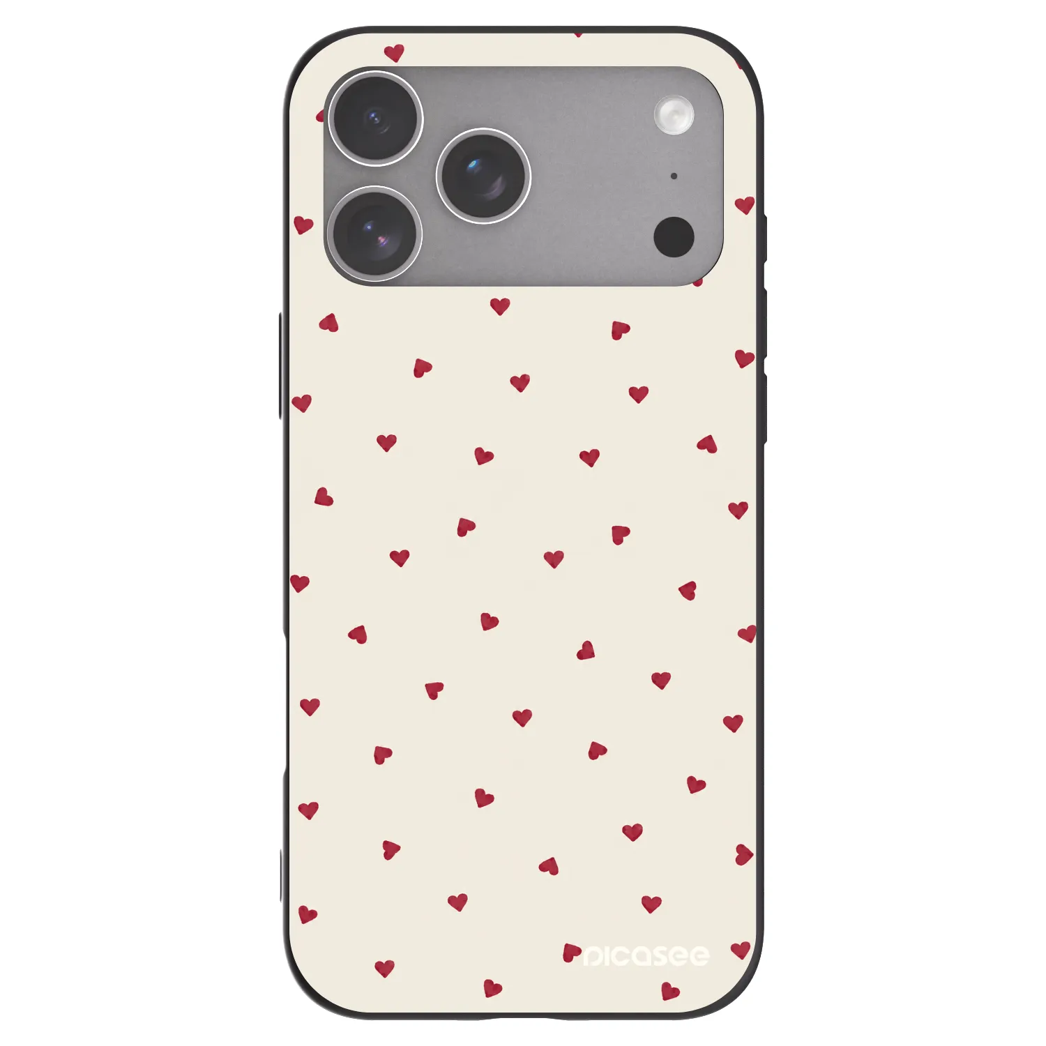 Picasee fekete szilikon tok az alábbi mobiltelefonokra Apple iPhone 18 Pro Max - Little Love