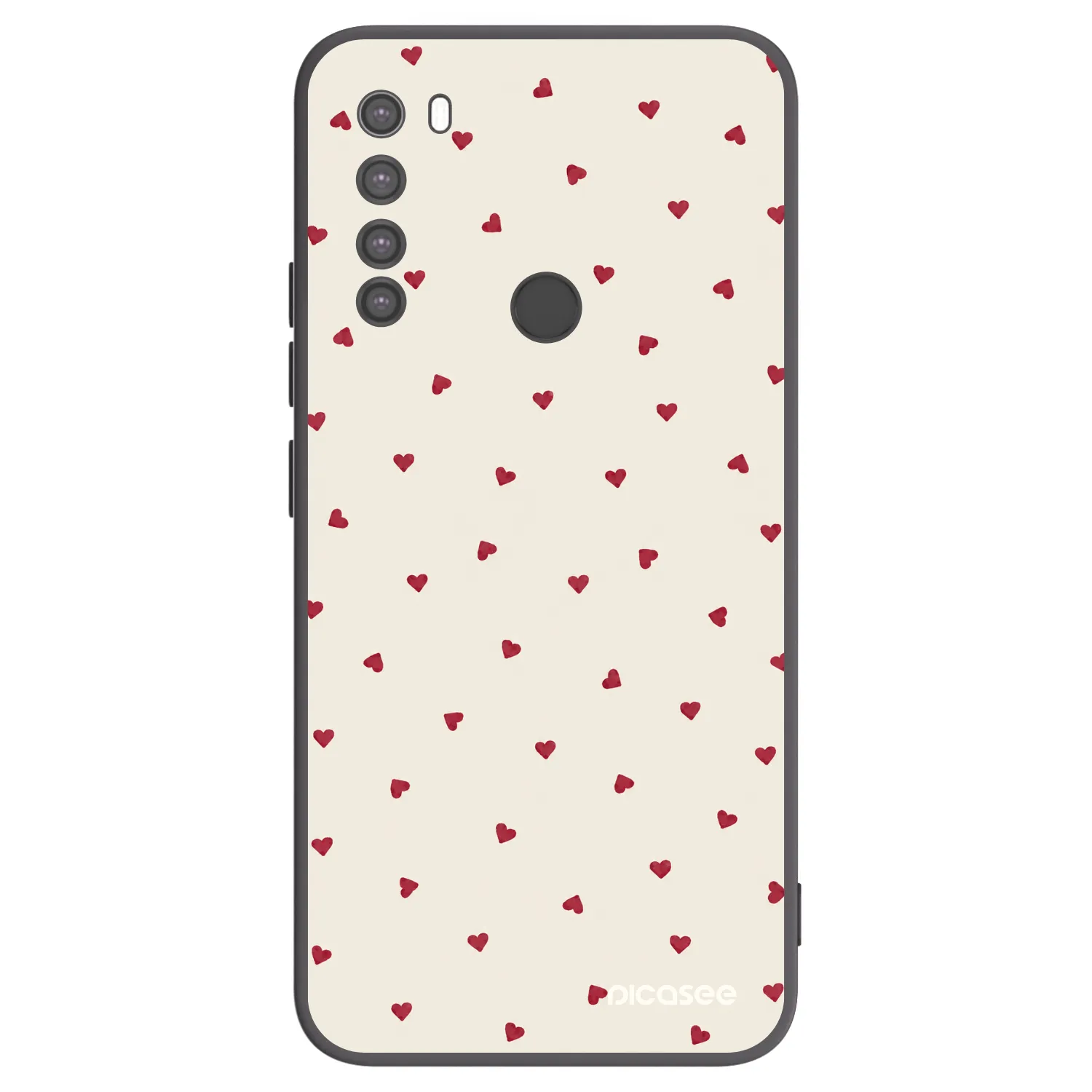 Picasee fekete szilikon tok az alábbi mobiltelefonokra Xiaomi Redmi Note 8 - Little Love