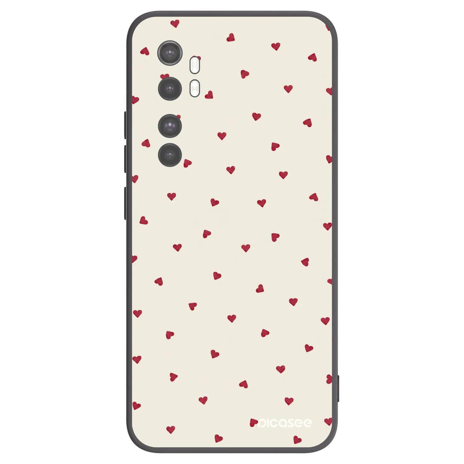 Picasee fekete szilikon tok az alábbi mobiltelefonokra Xiaomi Mi Note 10 Lite - Little Love