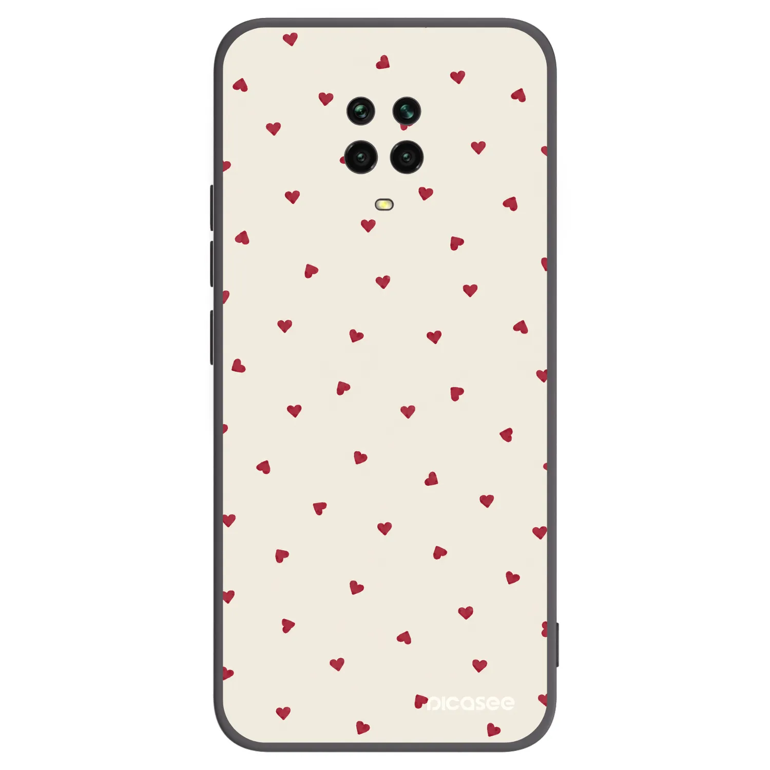 Picasee fekete szilikon tok az alábbi mobiltelefonokra Xiaomi Redmi Note 9S - Little Love
