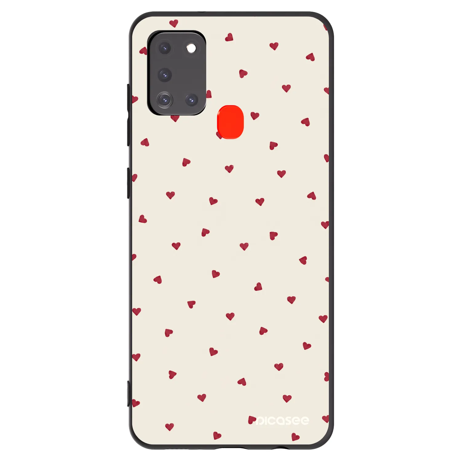 Picasee fekete szilikon tok az alábbi mobiltelefonokra Samsung Galaxy A21s - Little Love