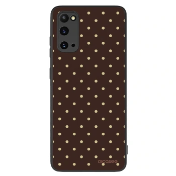 Szilikon tok erre a típusra Samsung Galaxy S20 G980F - Vanilla Dots & Chocolate