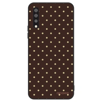 Szilikon tok erre a típusra Samsung Galaxy A70 A705F - Vanilla Dots & Chocolate