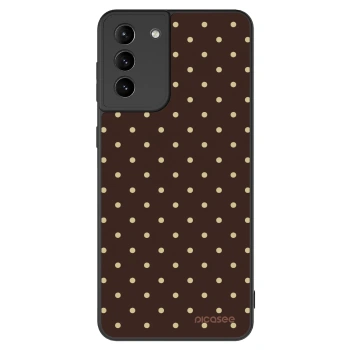 Szilikon tok erre a típusra Samsung Galaxy S21+ 5G G996F - Vanilla Dots & Chocolate