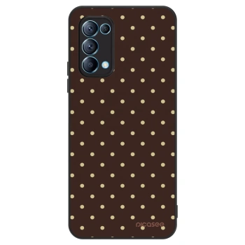 Szilikon tok erre a típusra OPPO Reno 5 5G - Vanilla Dots & Chocolate