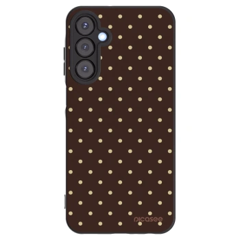 Picasee fekete szilikon tok az alábbi mobiltelefonokra Samsung Galaxy A25 A256B 5G - Vanilla Dots & Chocolate