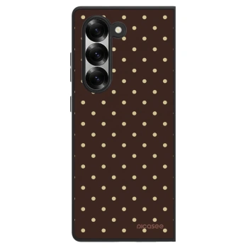 Szilikon tok erre a típusra Samsung Galaxy Z Fold6 5G - Vanilla Dots & Chocolate