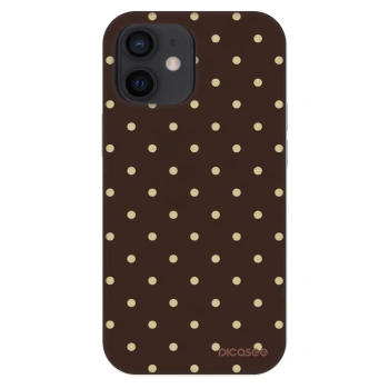 Szilikon tok erre a típusra Apple iPhone 12 mini - Vanilla Dots & Chocolate