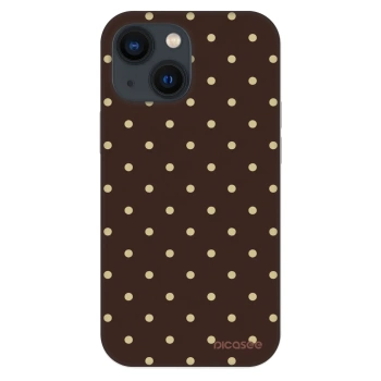 Szilikon tok erre a típusra Apple iPhone 13 mini - Vanilla Dots & Chocolate