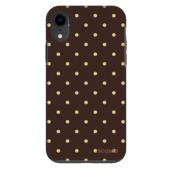 Szilikon tok erre a típusra Apple iPhone XR - Vanilla Dots & Chocolate