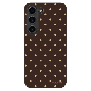 Szilikon tok erre a típusra Samsung Galaxy S23+ 5G - Vanilla Dots & Chocolate