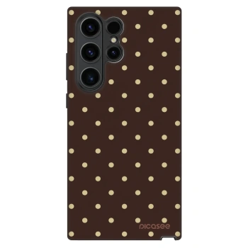 Szilikon tok erre a típusra Samsung Galaxy S22 Ultra 5G - Vanilla Dots & Chocolate