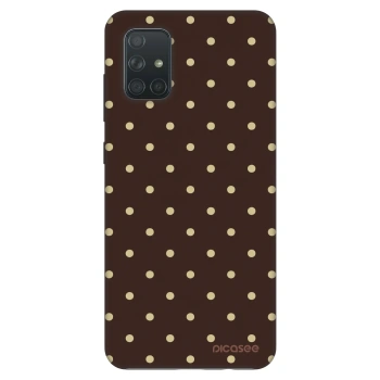 Szilikon tok erre a típusra Samsung Galaxy A71 A715F - Vanilla Dots & Chocolate