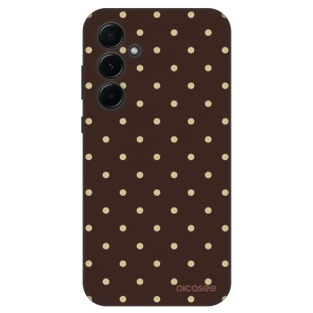 Szilikon tok erre a típusra Samsung Galaxy A55 5G A556B - Vanilla Dots & Chocolate